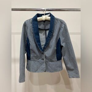 Striped Navy Women's Jacket